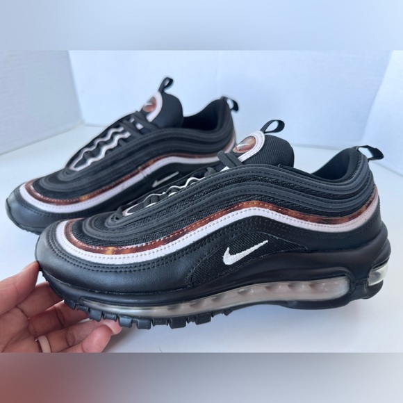 Nike Women’s Air Max 97 "Woodgrain" Black Barely Rose Shoes CU4751-001 Size 7.5 - Picture 6 of 10